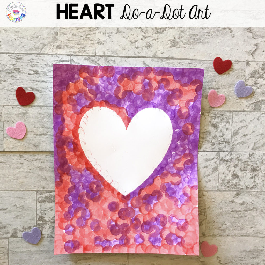 Heart Do-a-Dot art to go along with Olive My Love by Vivian Walsh.