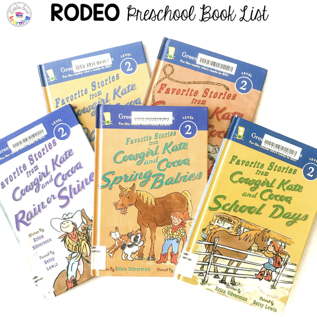 Preschool Book List: Western and rodeo books for preschool, pre-k, and kindergarten (fiction)