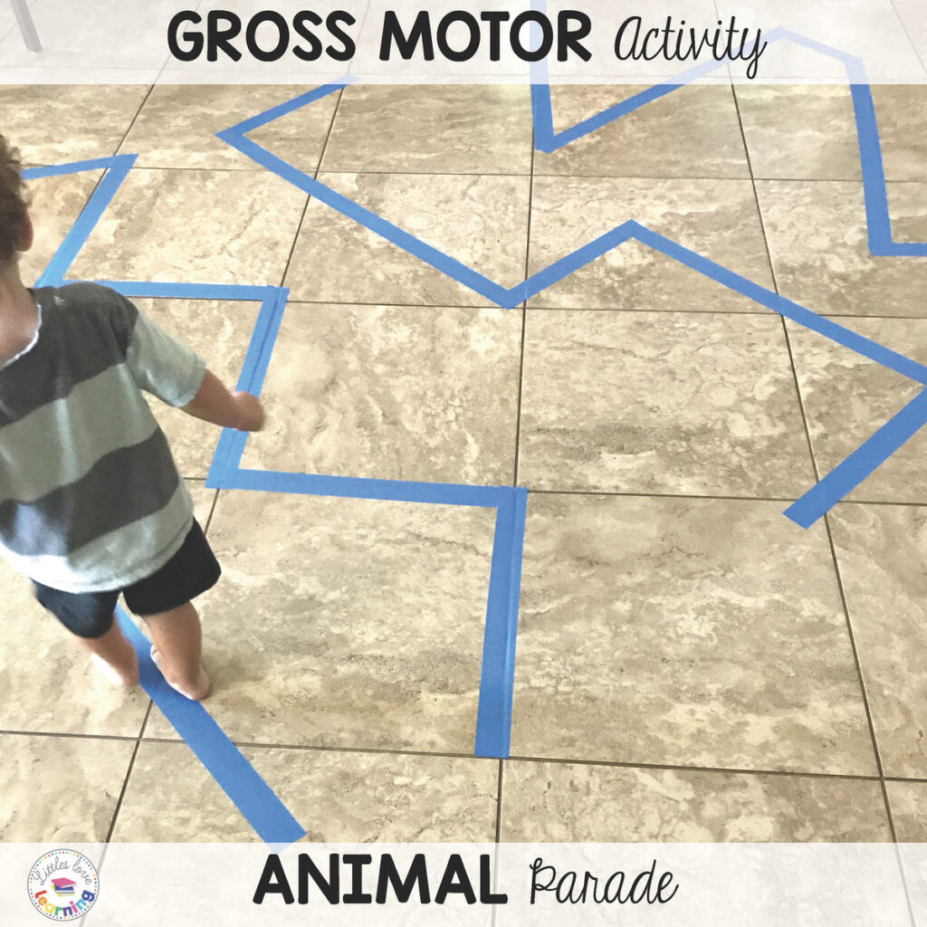 Gross Motor Activity for the book Ellie: Animal Parade