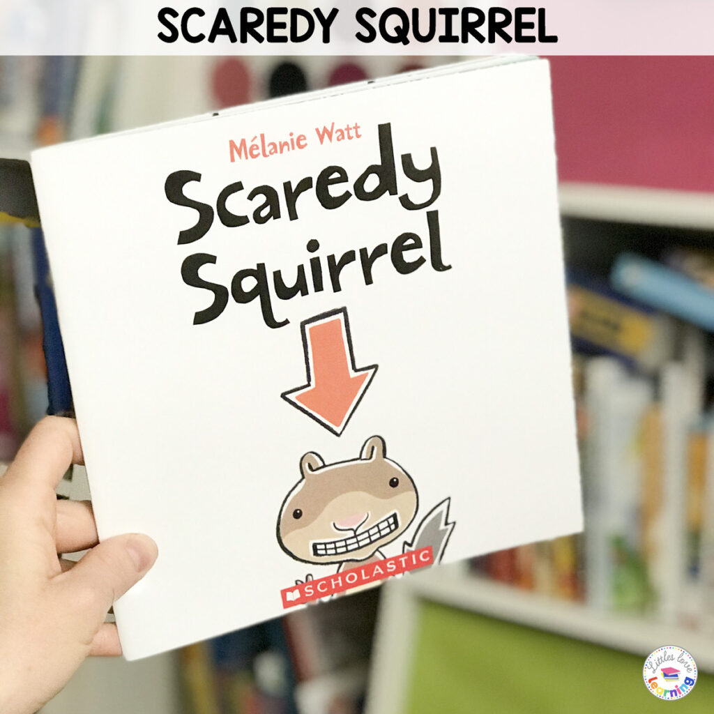 Scaredy Squirrel activities for preschool, pre-k, and kindergarten students inspired by the book.