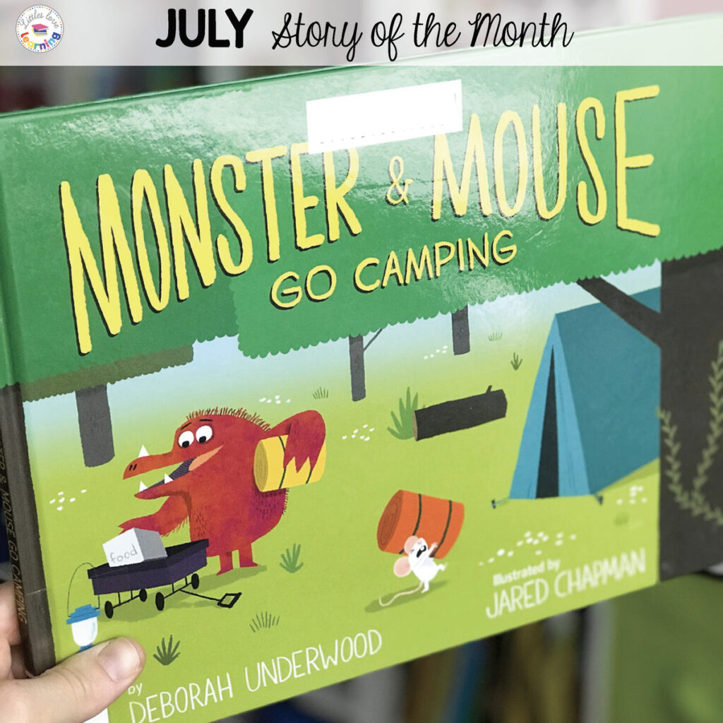 Monster and Mouse Go Camping by Deborah Underwood. Activities inspired by the book.
