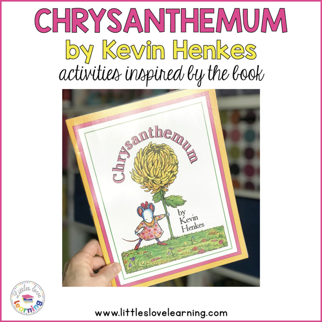 Chrysanthemum activities for preschool, pre-k, and kindergarten. Includes free printable. 