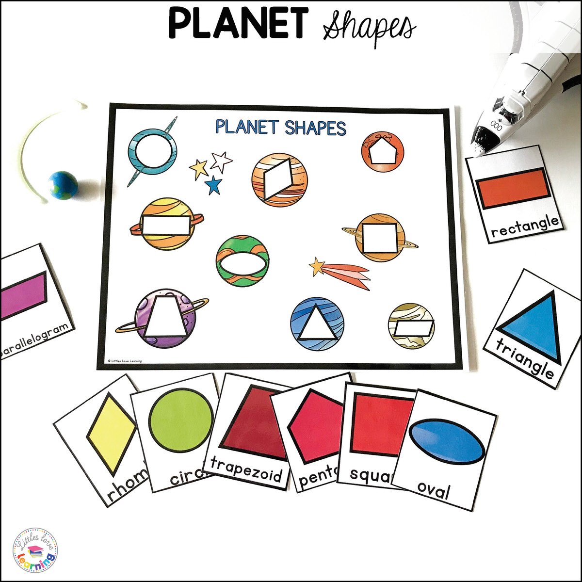 way out in space preschool activity pack math literacy