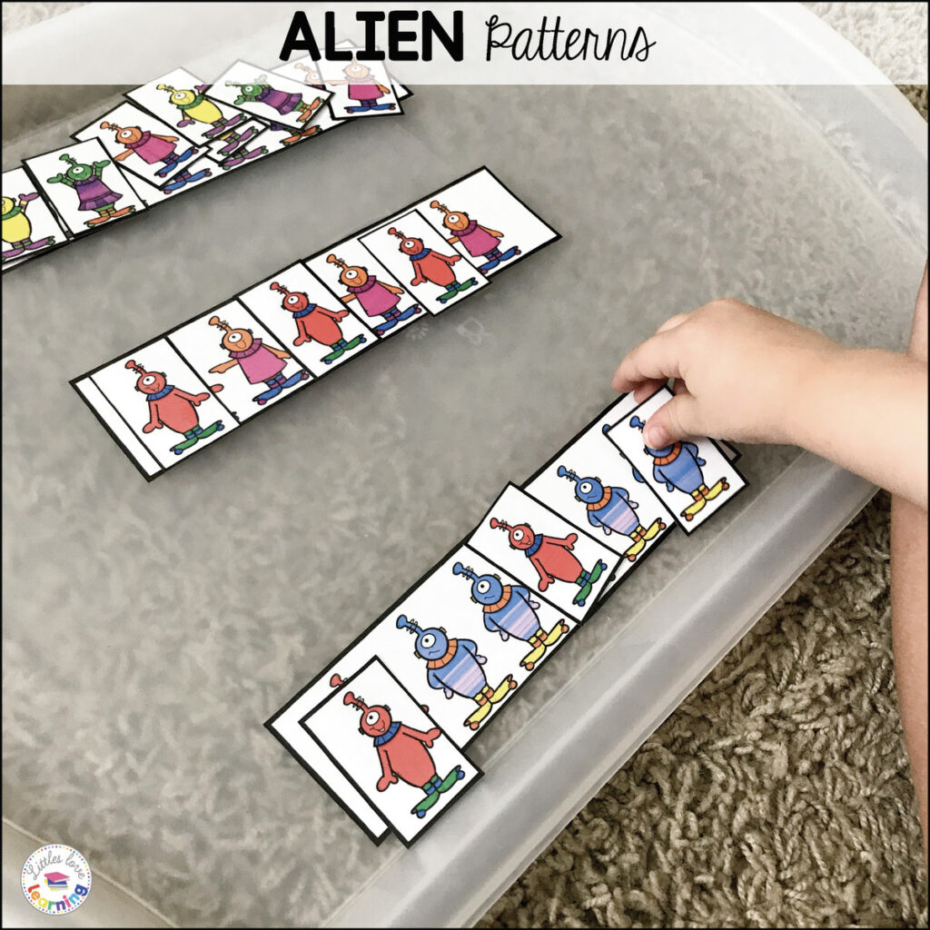 Alien Patterns for Preschoolers
