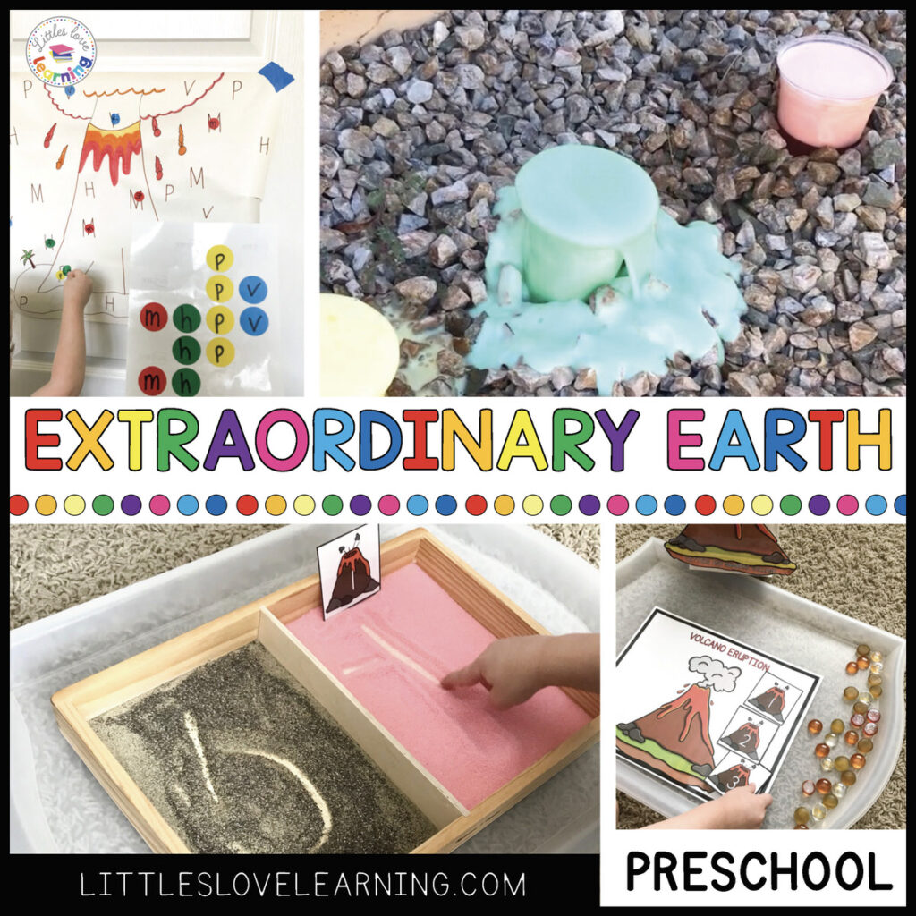 Earth and volcano activities for preschool and pre-k students