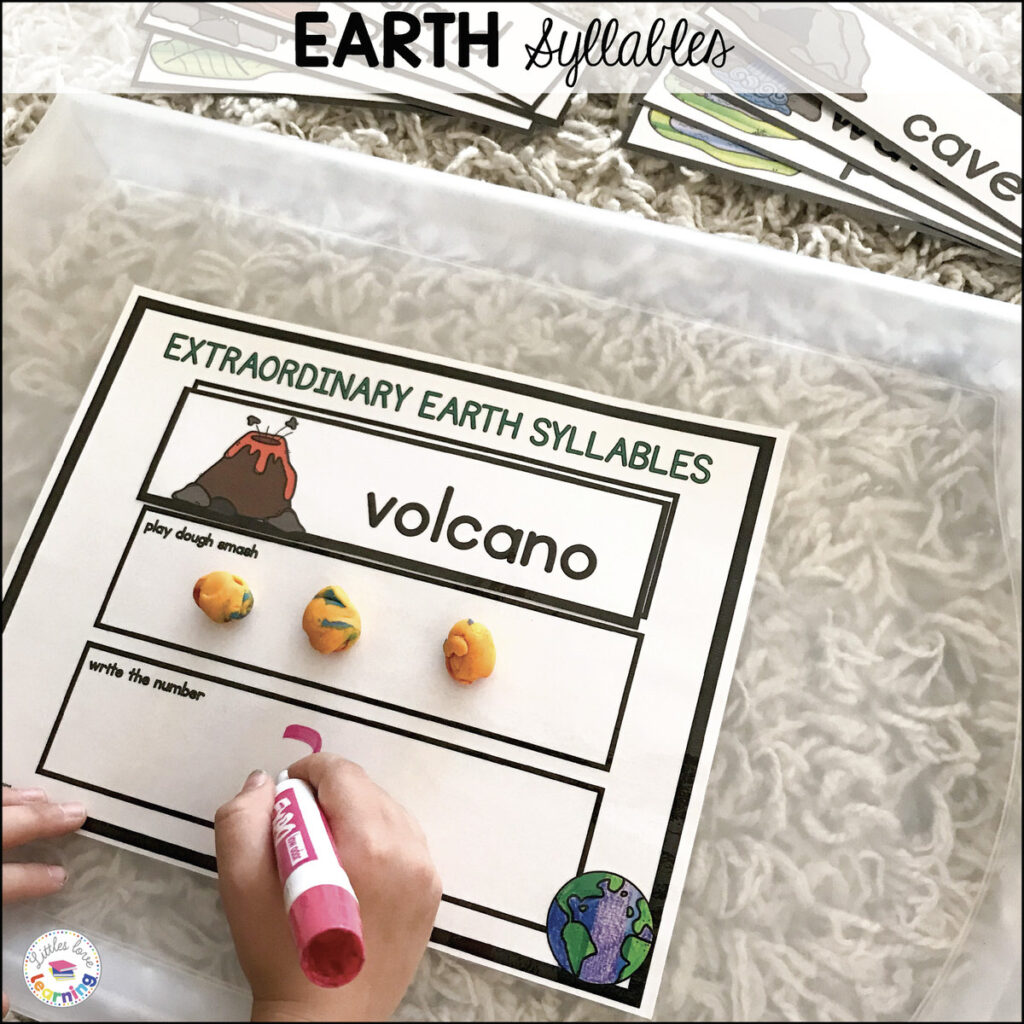 Earth syllable mat for preschool