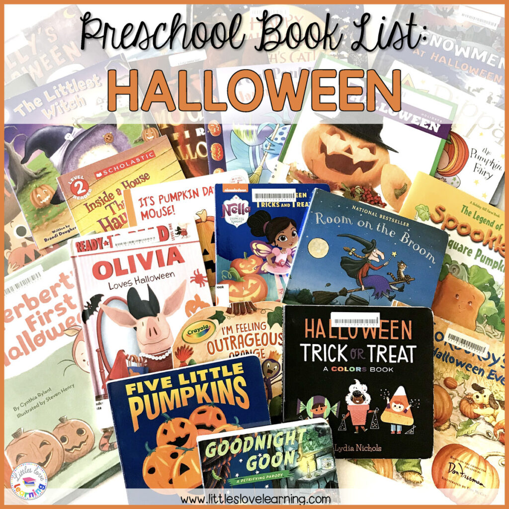 Halloween Books for Preschool and Kindergarten Students. 