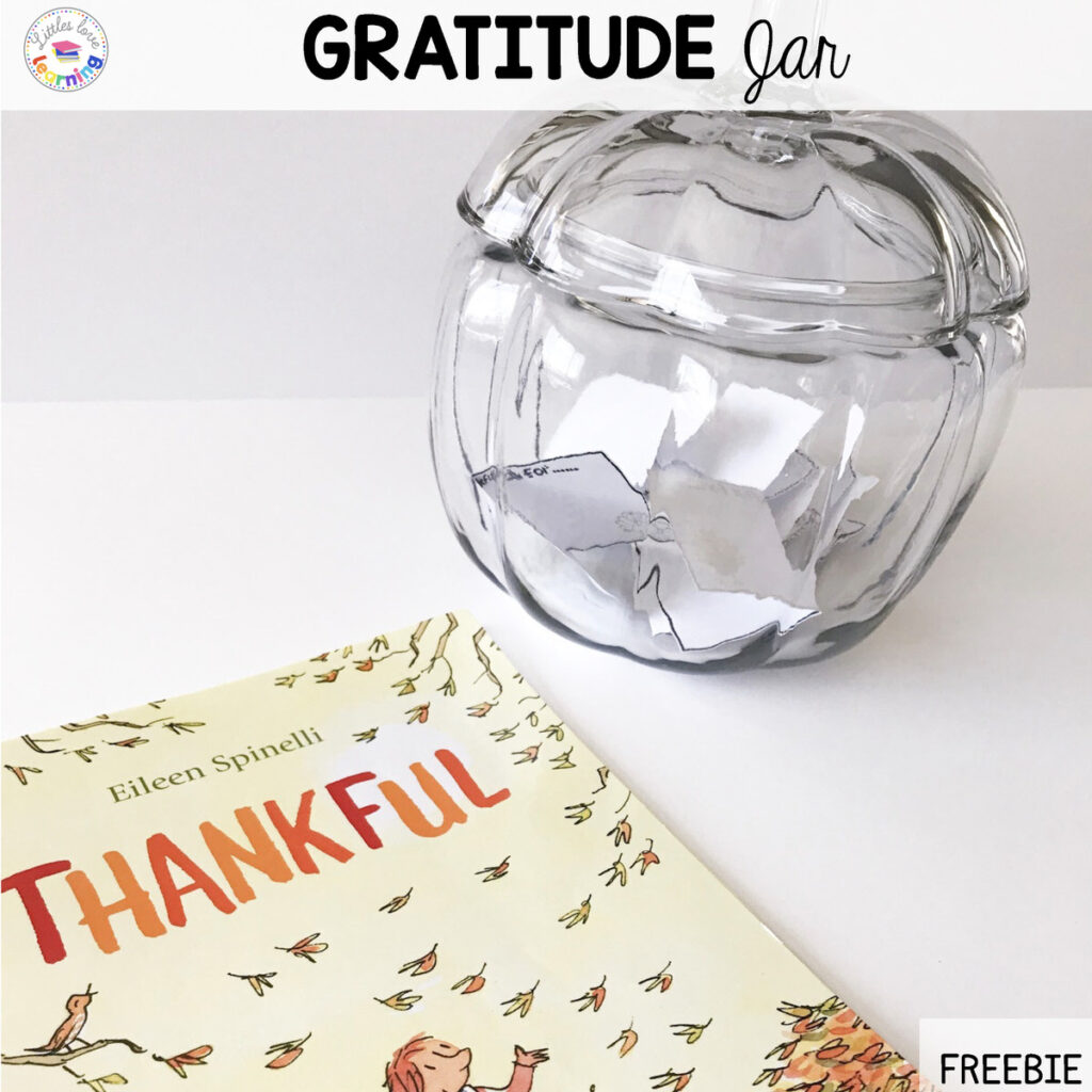 Gratitude activity for preschoolers called I Am Thankful For. Includes free download. 