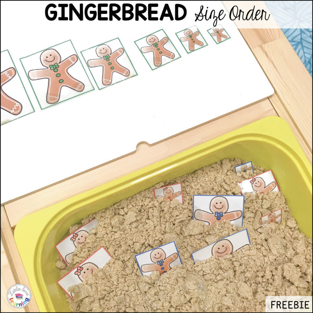 Gingerbread size order free printable 