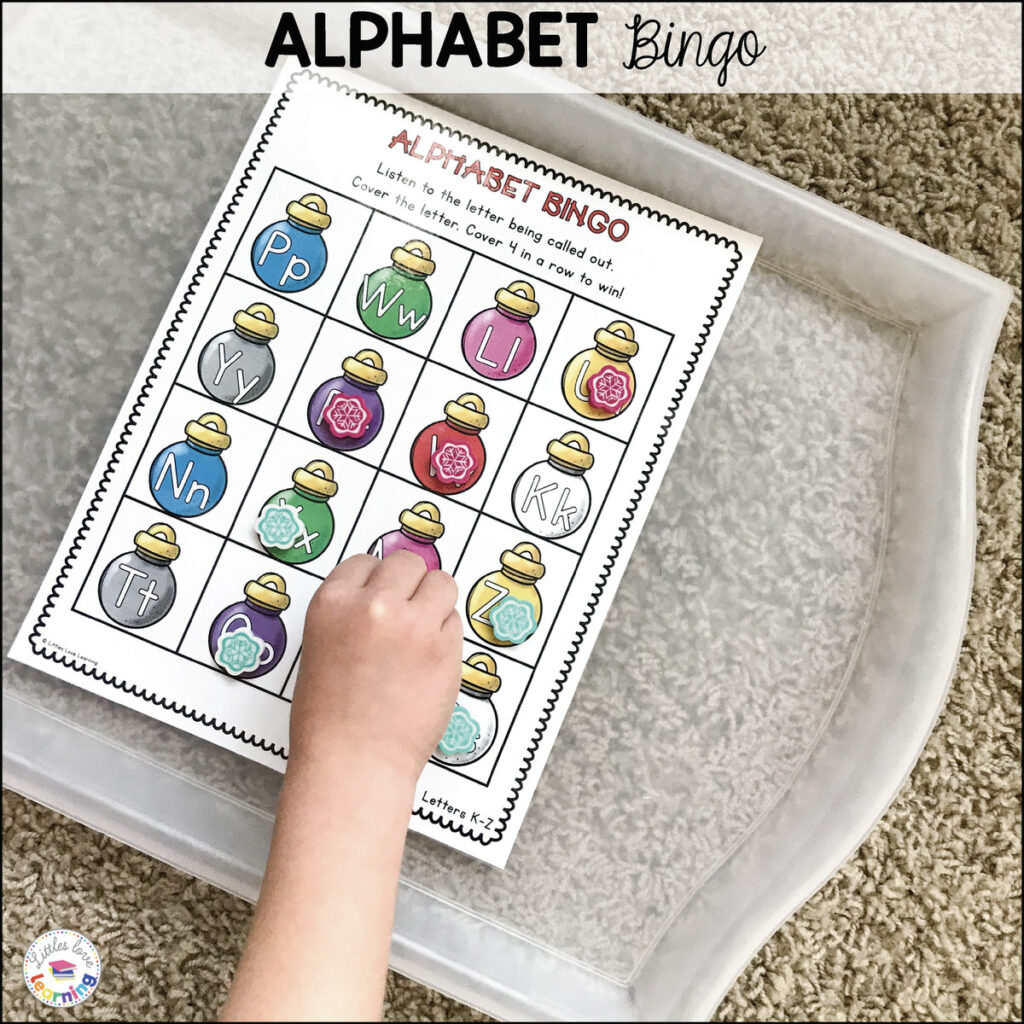 Alphabet bingo for preschool 