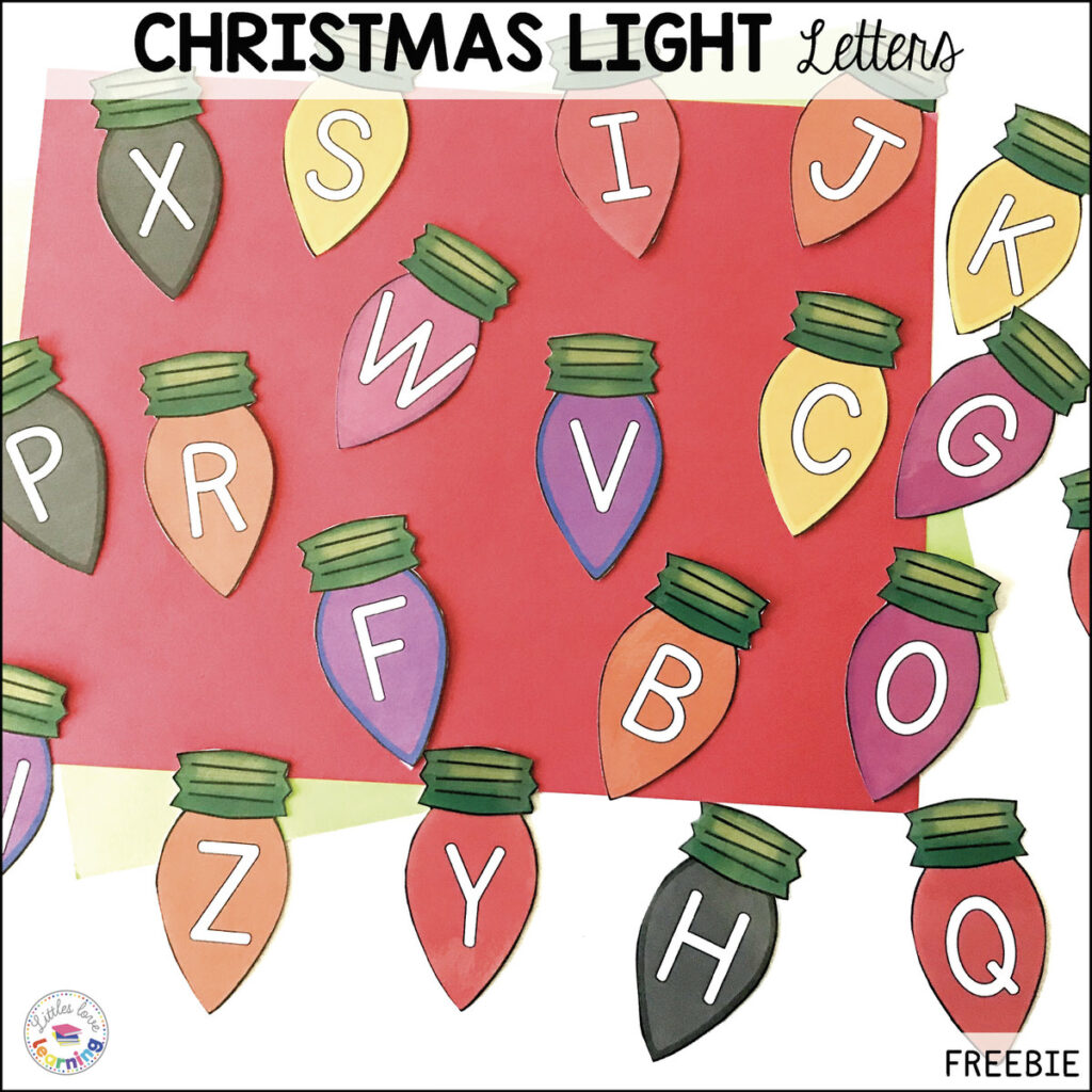 FREE Christmas light letters 