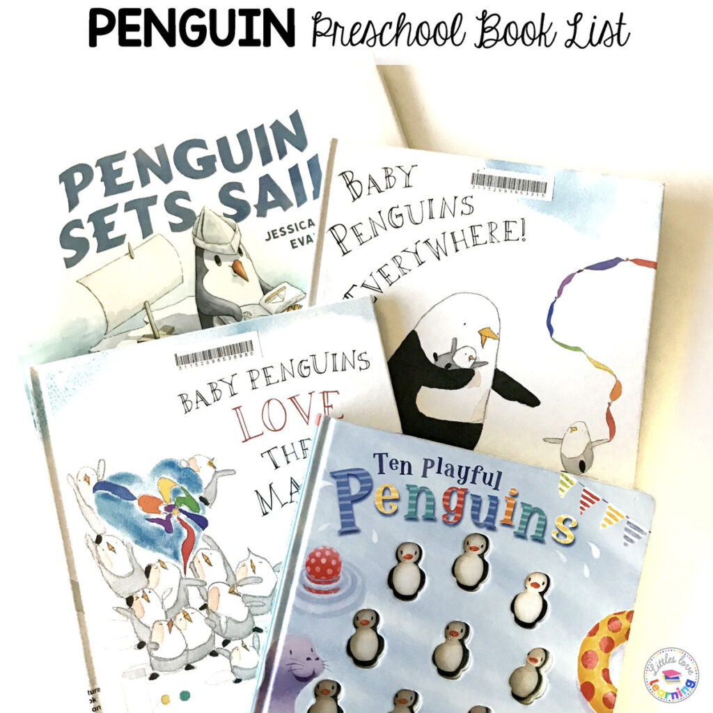 Penguin book suggestions for preschool, pre-k, and kindergarten