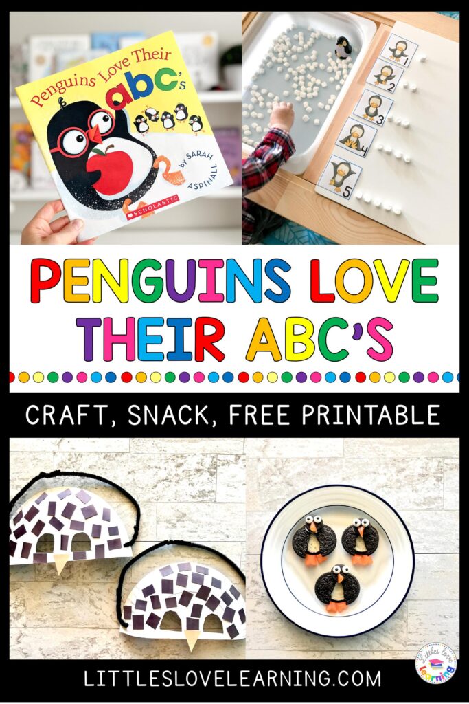 Penguins Love Their ABCs activities for preschool, pre-k, and kindergarten 