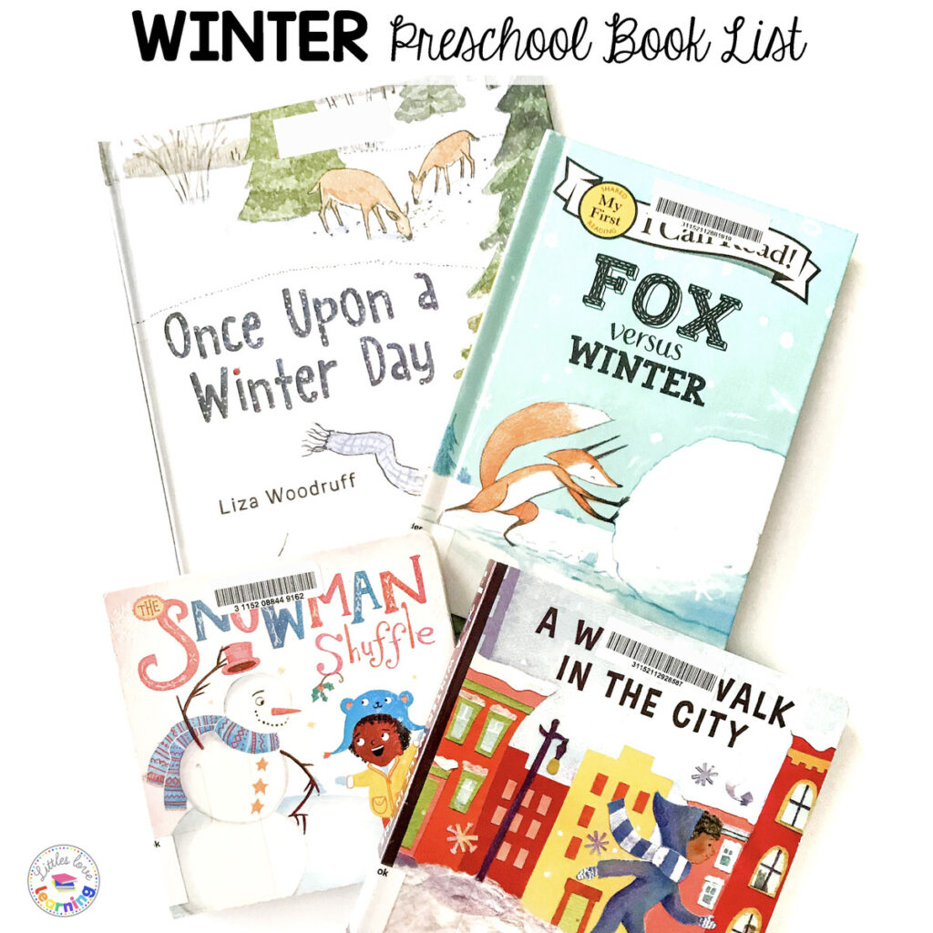 Winter books for preschool, pre-k, and kindergarten