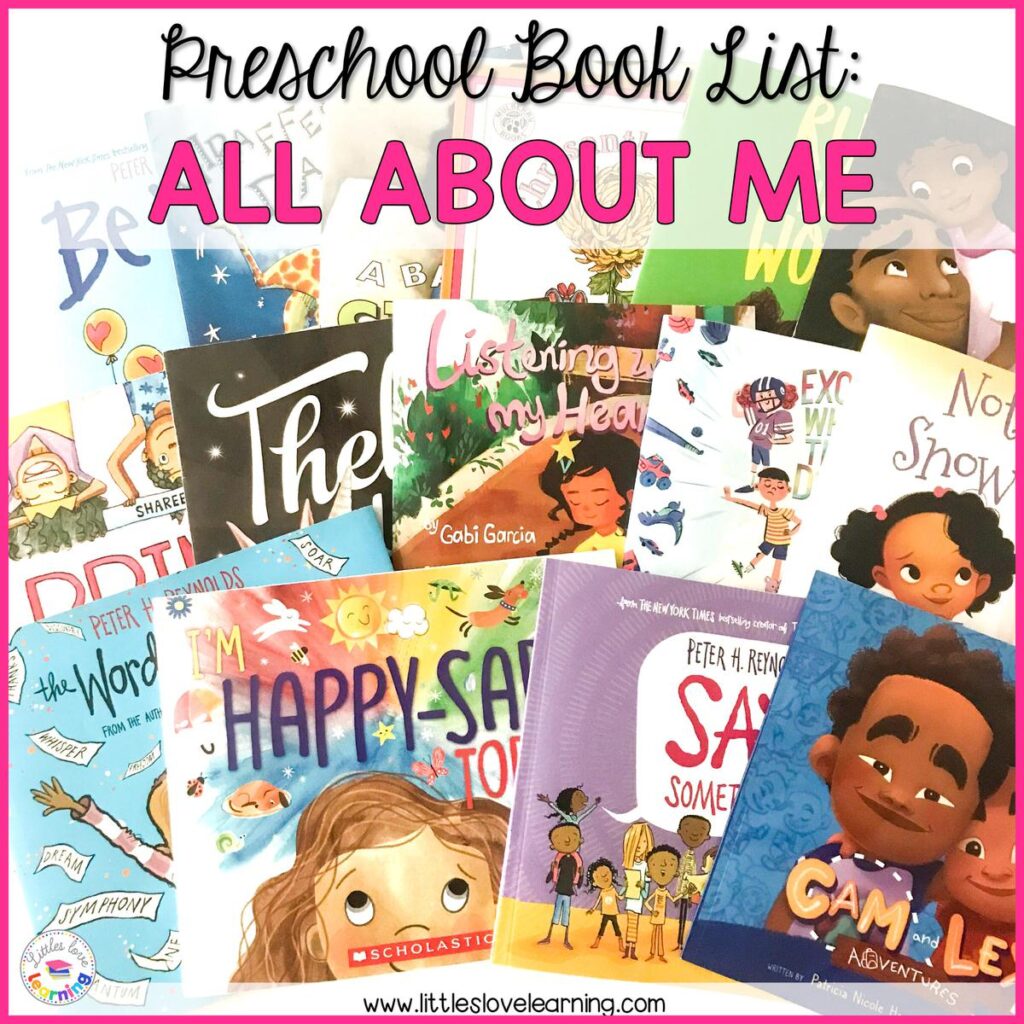 All About Me books for preschool, pre-k, and kindergarten 