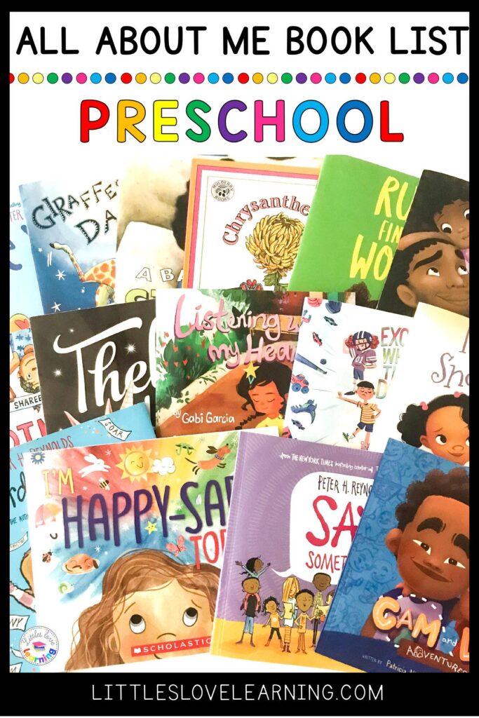 All About Me books for preschool, pre-k, and kindergarten 