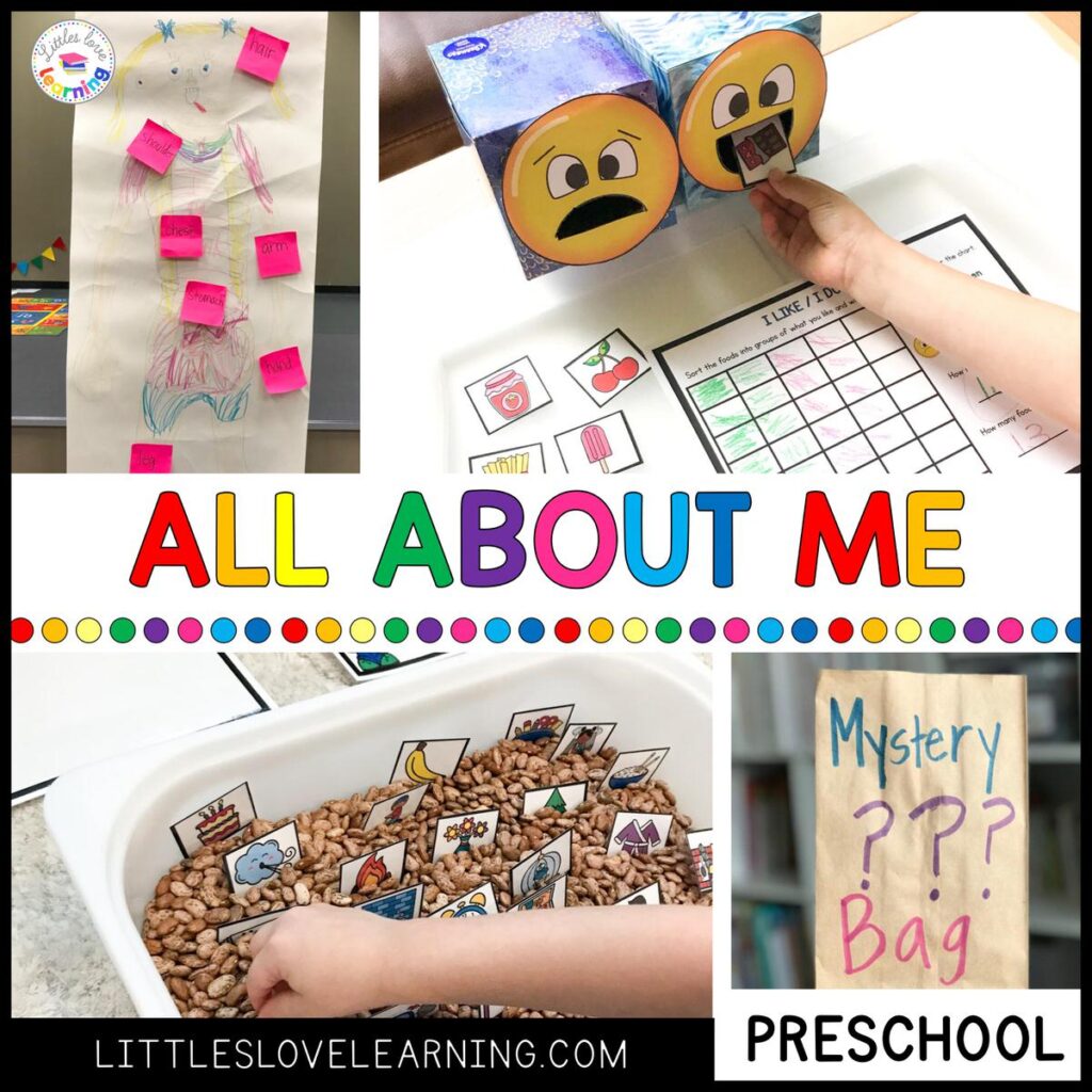 All About Me activities for preschool, pre-k, and kindergarten 