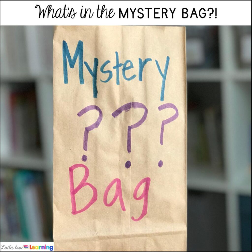 All About Me activities for preschool, pre-k, and kindergarten: Mystery Bag