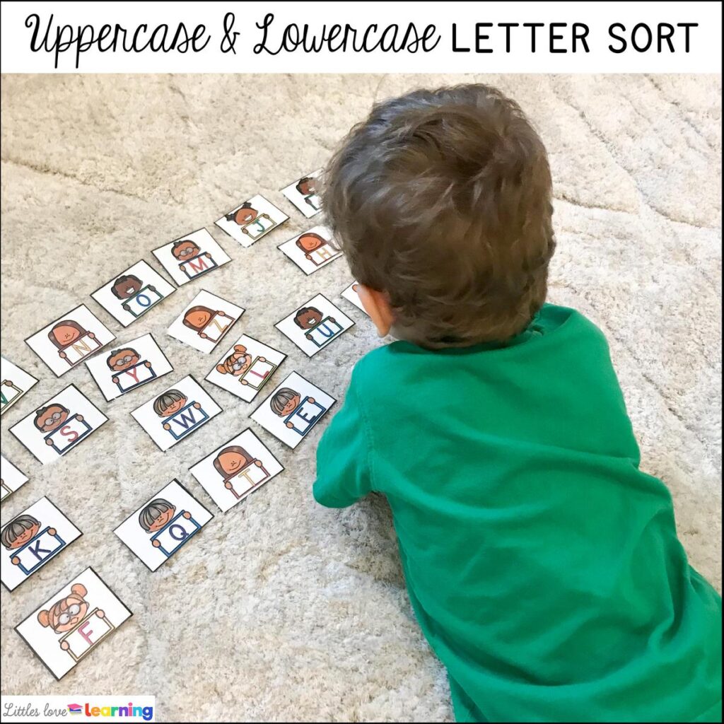 All About Me activities for preschool, pre-k, and kindergarten: Uppercase & Lowercase Letter Match 