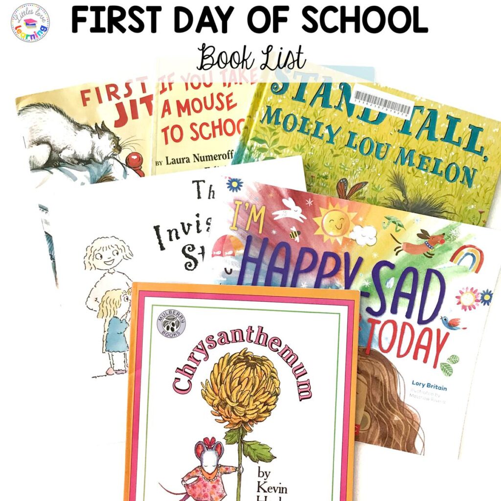 First day of school books for preschool and kindergarten 