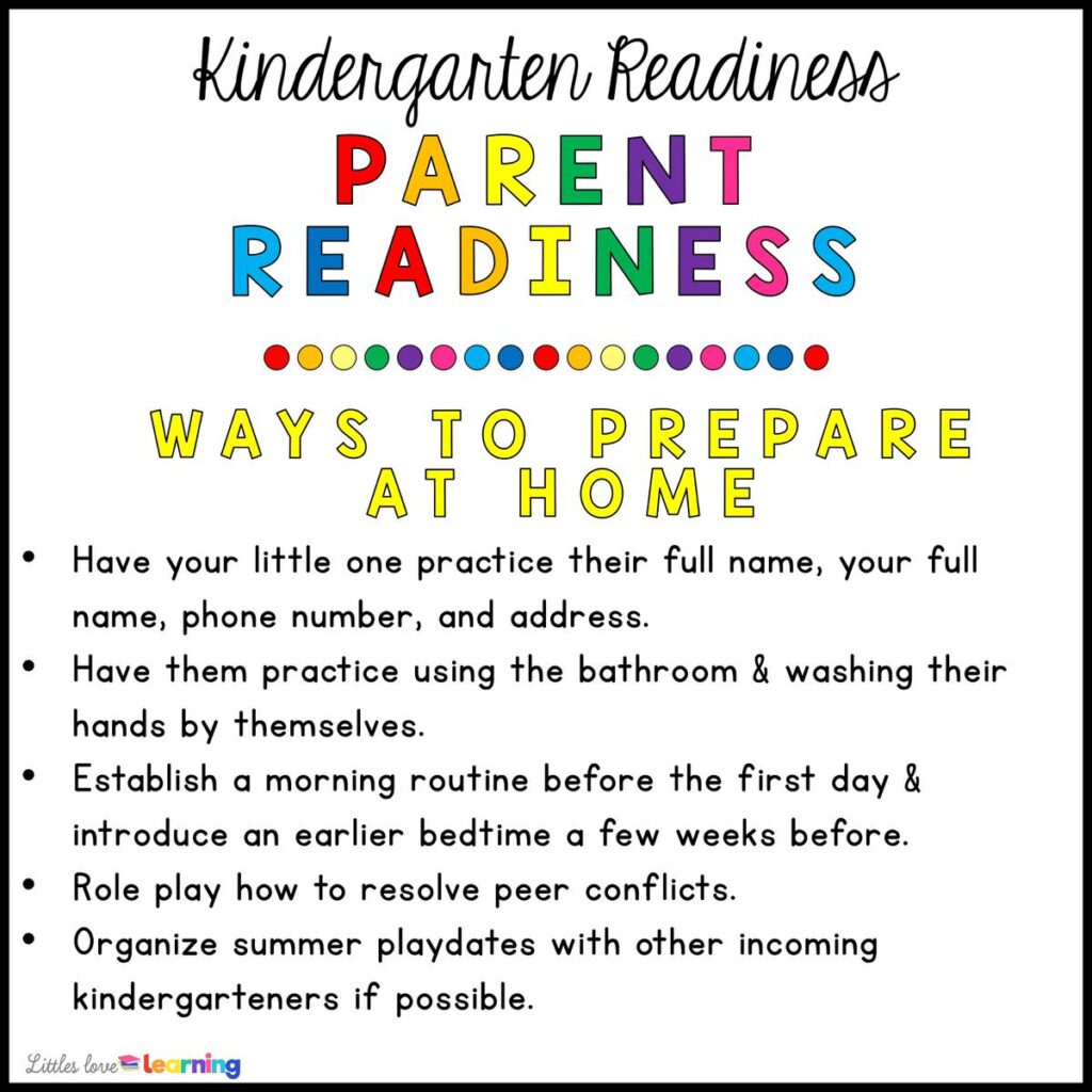 Parent Readiness Tips for Kindergarten Readiness: Ways to Prepare at Home 