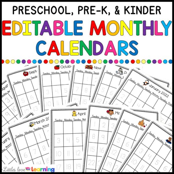 preschool-kindergarten-editable-monthly-calendars