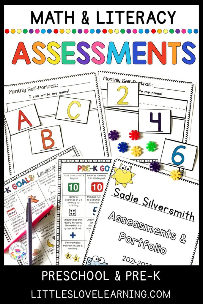 Preschool and Pre-K Assessments for Math and Literacy