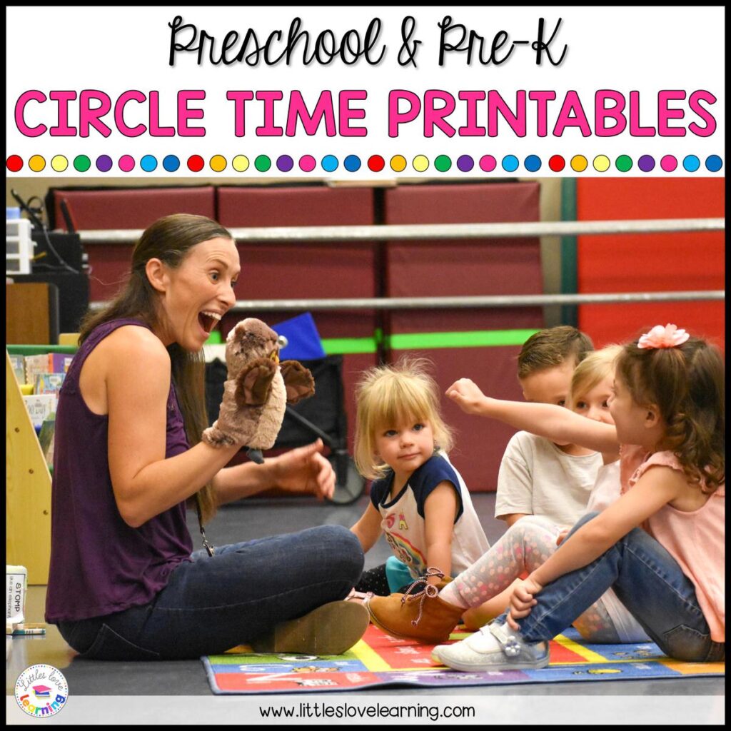 Preschool and Pre-K Circle Time Printables 
