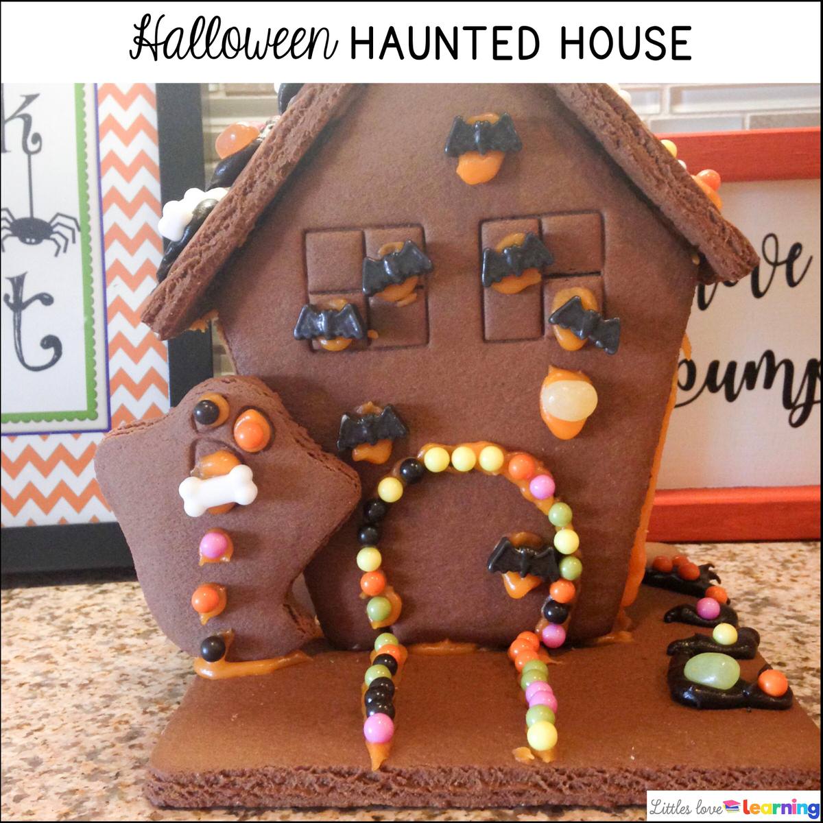 Halloween haunted house for preschool, pre-k, and kindergarten 