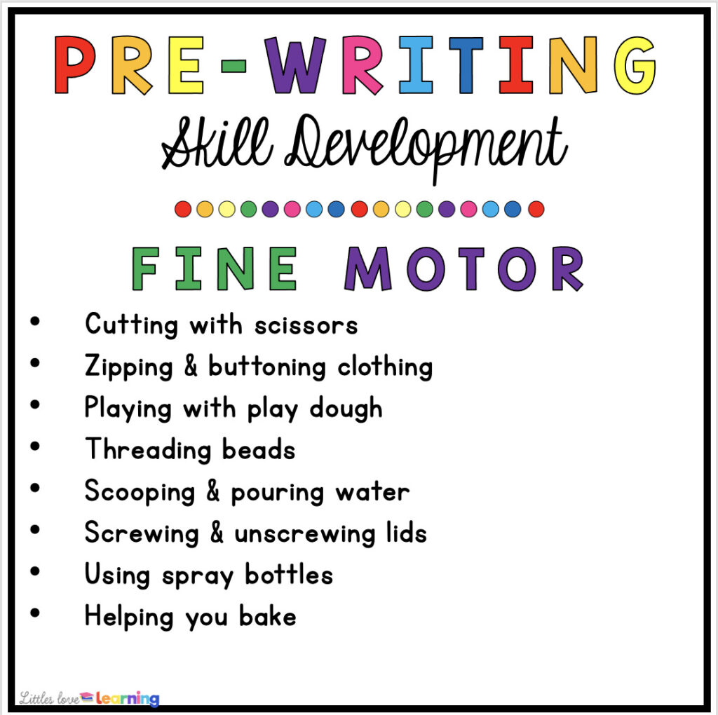 Pre-Writing Skill Development: Fine Motor Skills