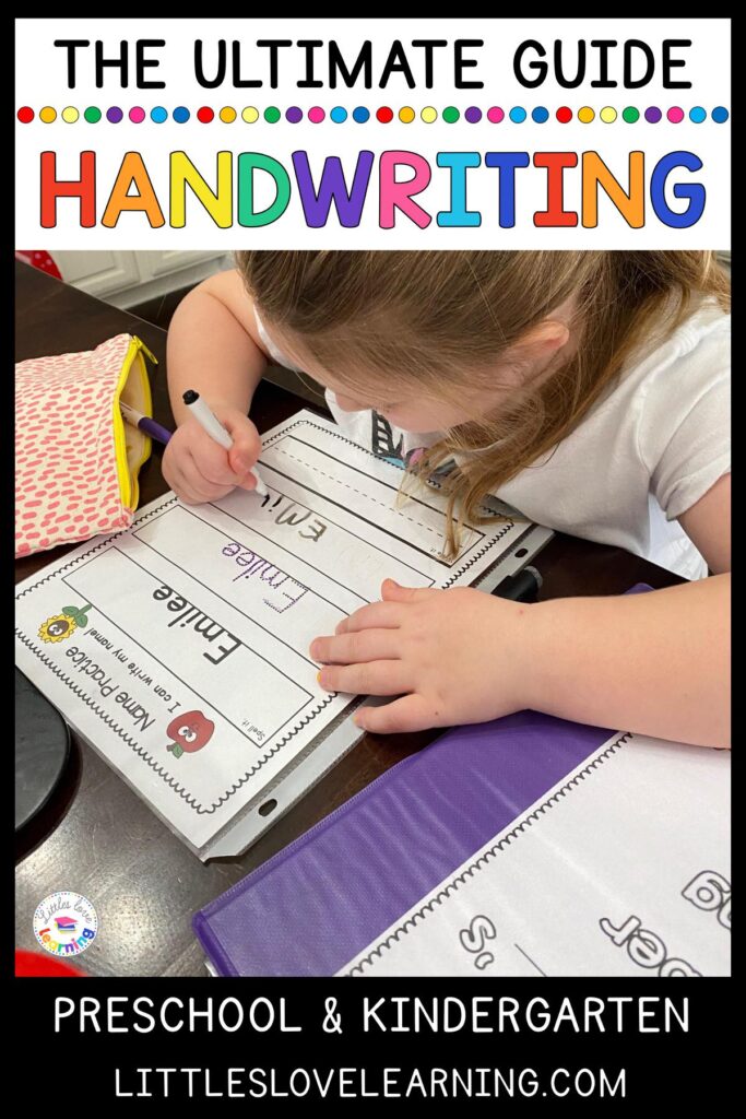 The ultimate guide to teaching handwriting for preschool, pre-k, and kindergarten