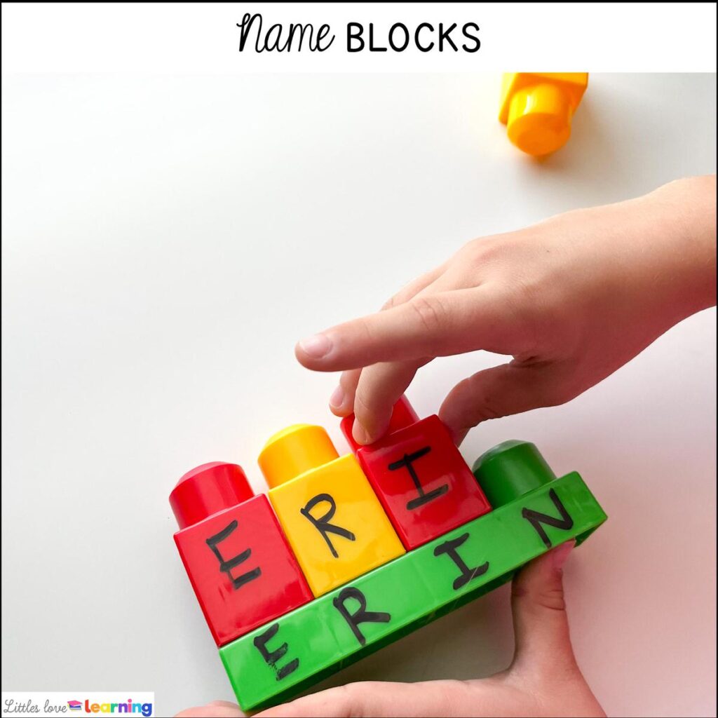 Name blocks for preschool, pre-k, and kindergarten 