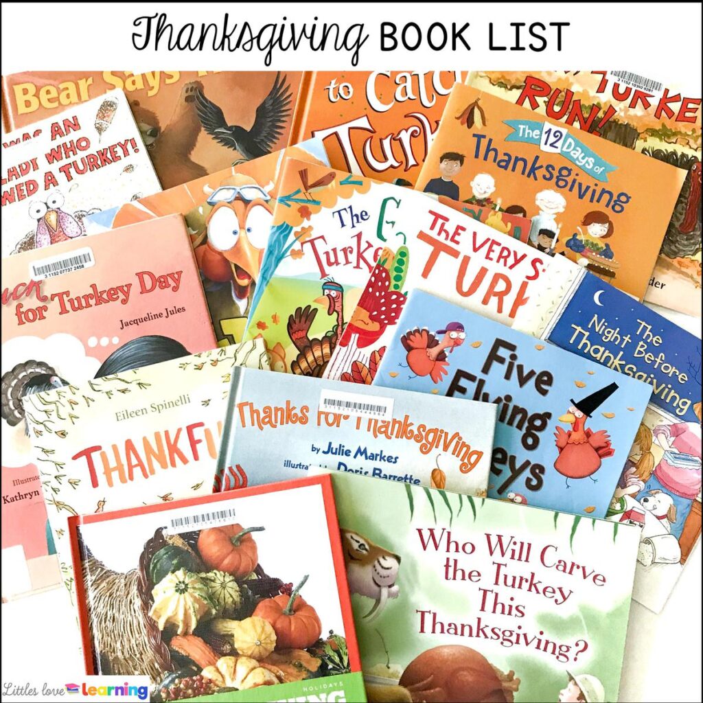 Kindergarten, Pre-K, and Preschool Thanksgiving Books
