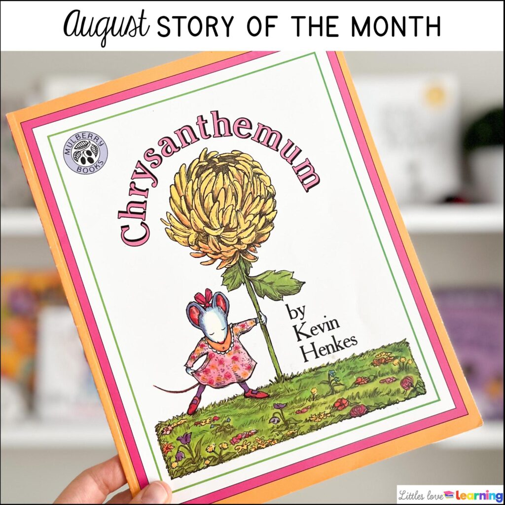 Chrysanthemum book activities for preschool, pre-k, and kindergarten