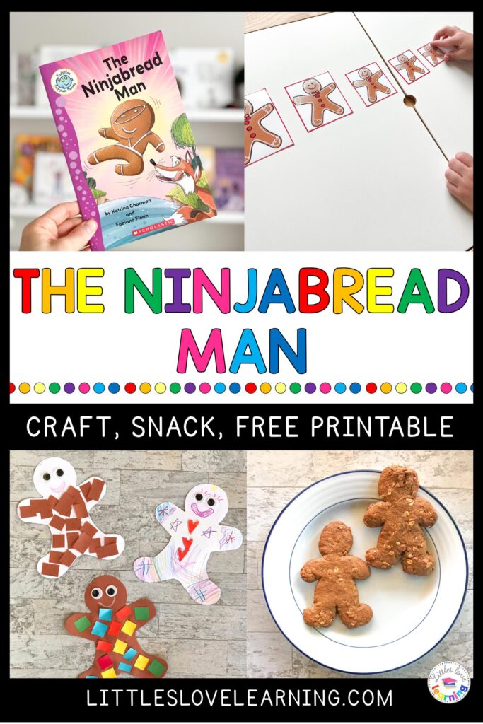 The Ninjabread Man activities inspired by the fairy tale, designed for preschool, pre-k, and kindergarten 