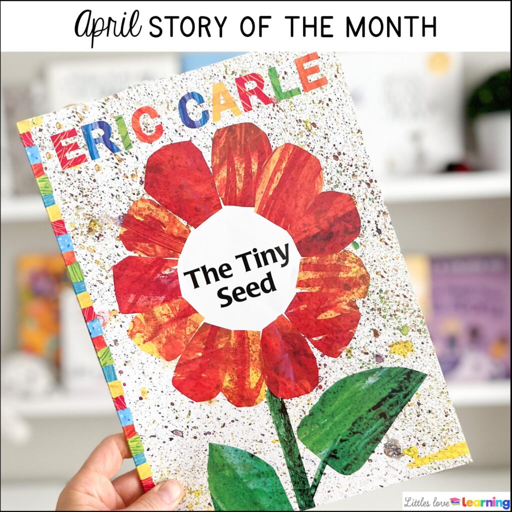 The Tiny Seed activities for preschool, pre-k, and kindergarten inspired by Eric Carle's spring book